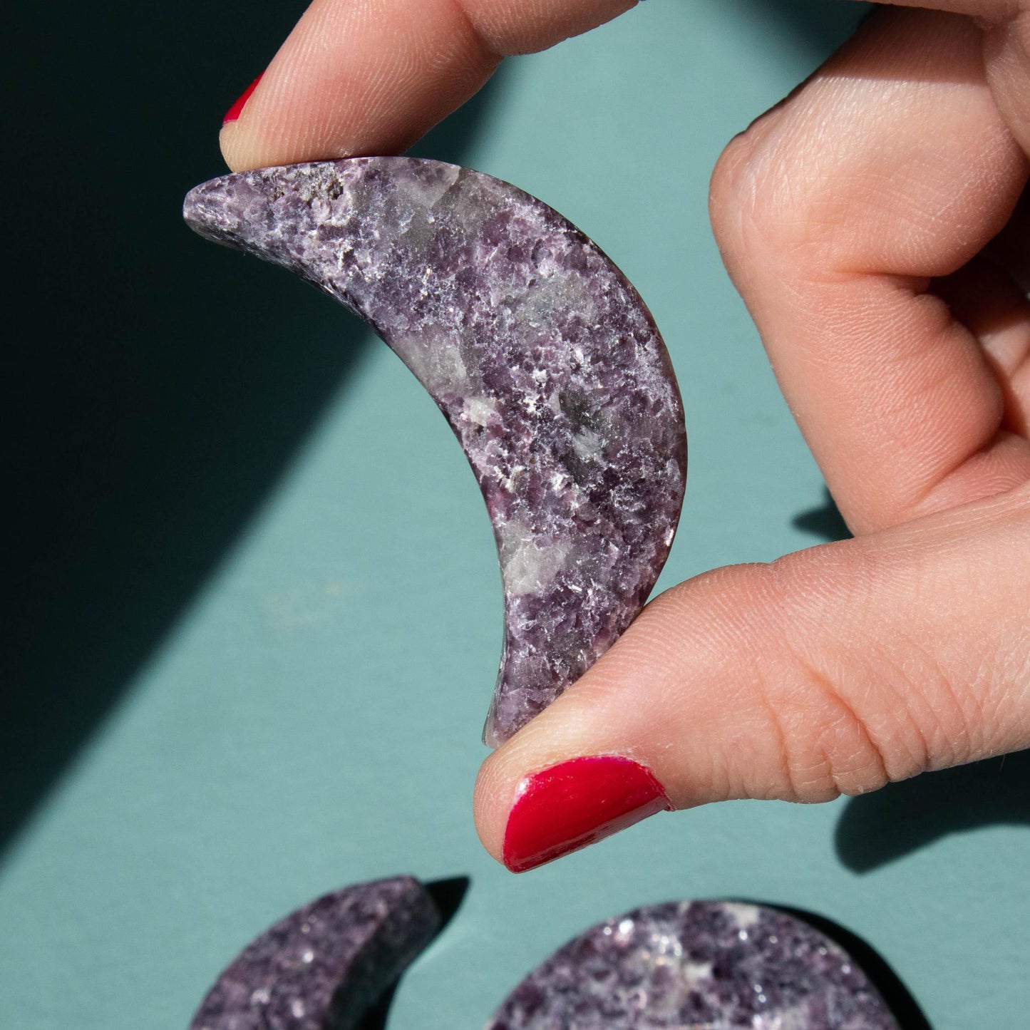 lepidolite, lepidolite crescent moon, lepidolite moon, crystal crescent moon, crystal moon, lepidolite crystal, lepidolite stone, lepidolite properties, lepidolite healing properties, lepidolite metaphysical properties, lepidolite meaning