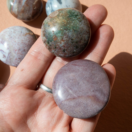 Ocean Jasper Button
