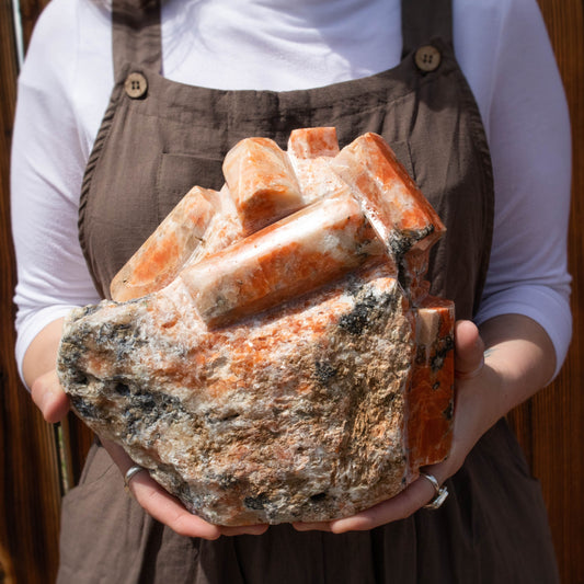 Orange Apatite Specimen