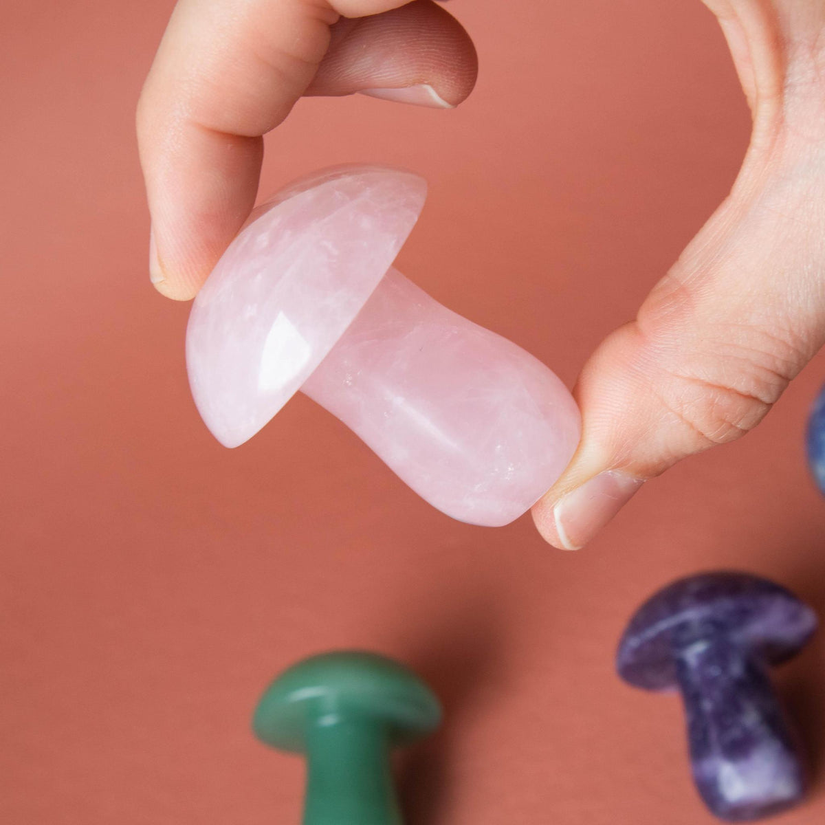 rose quartz, rose quartz mushroom, crystal mushroom, rose quartz crystal, rose quartz stone, rose quartz properties, rose quartz healing properties, rose quartz meaning