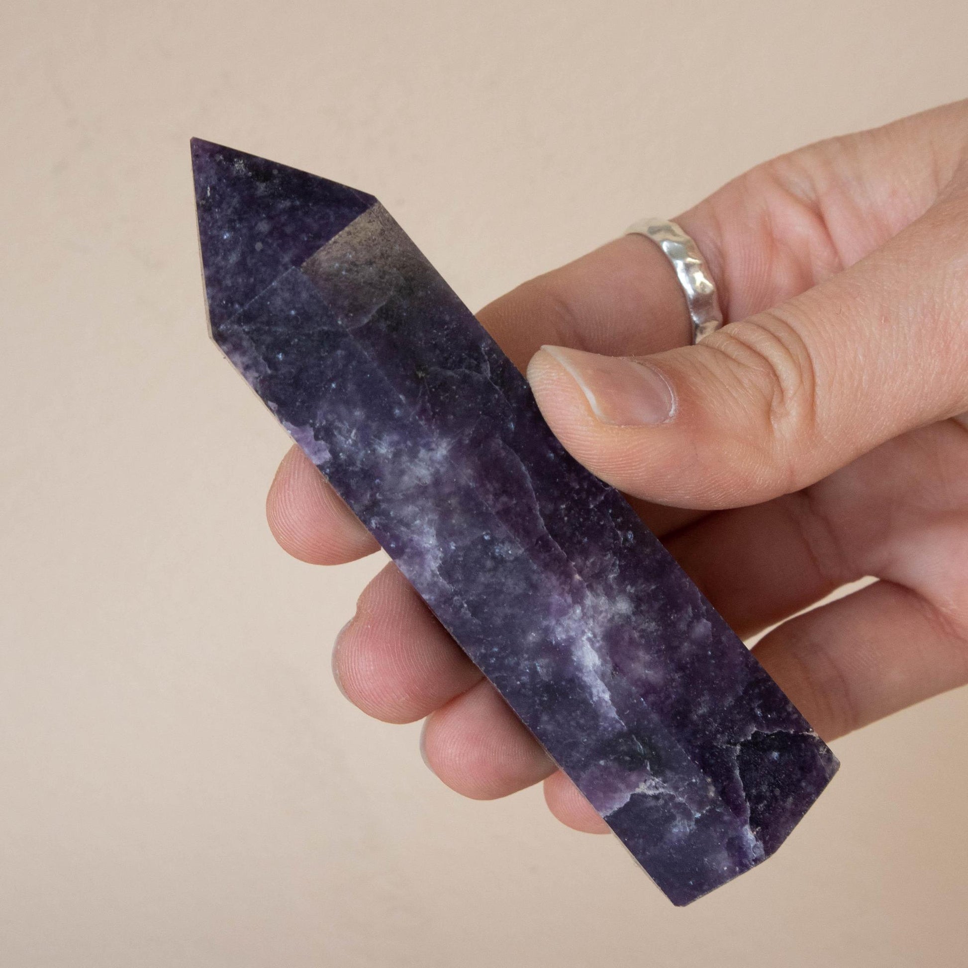lepidolite, lepidolite tower, crystal tower, lepidolite crystal, lepidolite stone, lepidolite properties, lepidolite healing properties, lepidolite metaphysical properties, lepidolite meaning