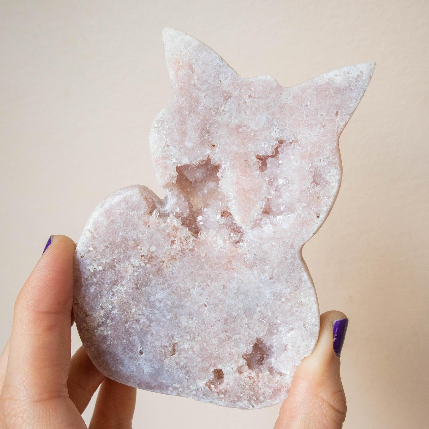 pink amethyst crystal, pink amethyst stone, pink amethyst properties, pink amethyst healing properties, pink amethyst metaphysical properties, pink amethyst meaning, druzy crystal, druzy stone, druzy properties, druzy healing properties, pink amethyst cat, crystal cat, druzy cat