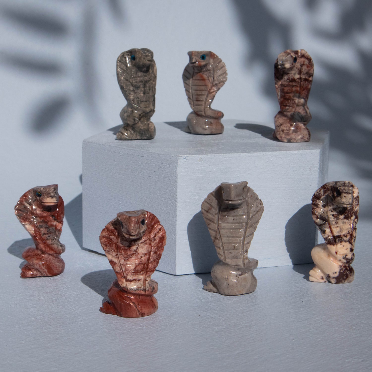 Soapstone Cobra Carving 1" Kailua Crystals