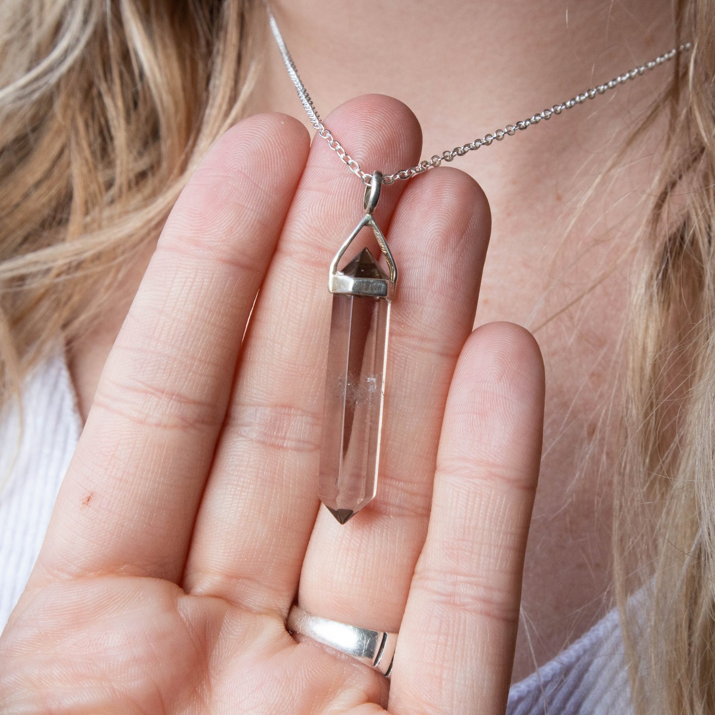 Smoky Quartz Pendant 1.5"